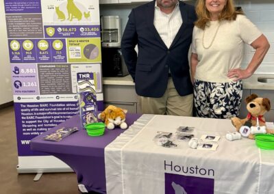 BARC's Jarrad Mears w/ BARC Foundation's Leslie Devillier