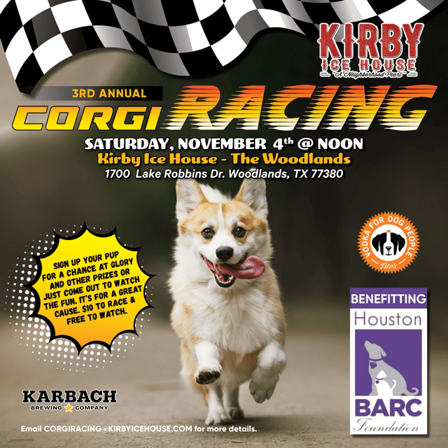 Kirby Ice House (The Woodlands) – Corgi Races!